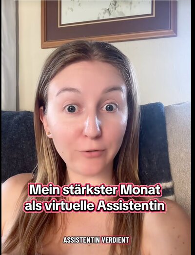 Standbild: Mein stärkster Monat als virtuelle Assistentin